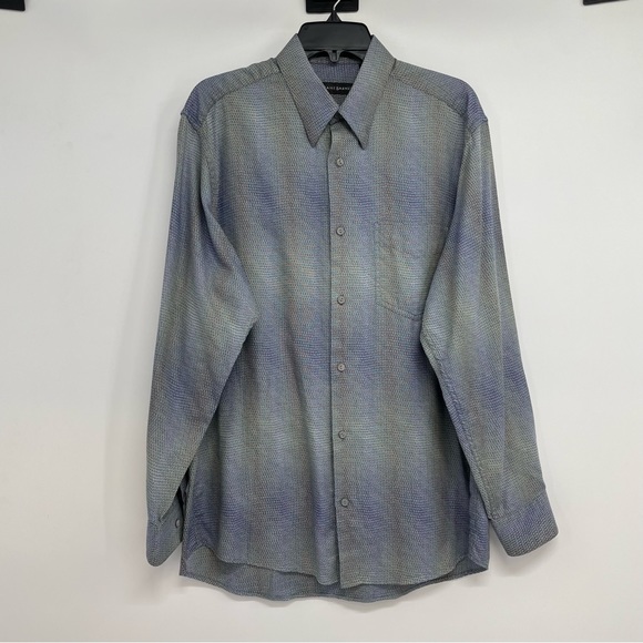 Jhane Barnes Other - Jhane Barnes Button Up Shirt Men’s M Fabric Woven in Japan Long Sleeve